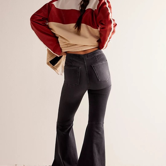 Free People Black Flare Jeans 27R - Picture 2 of 2